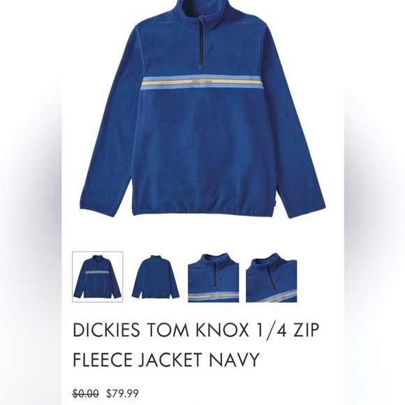 Fleece quarter zip from Dickies, thick fleece, keeps it warm even in winter - Picture 5 of 11